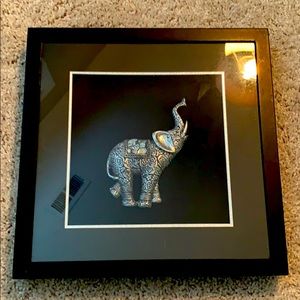 Elephant Hanging Wall Decor Framed